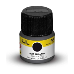 HELLER 9021 Acrylic Colour 021 Black Gloss