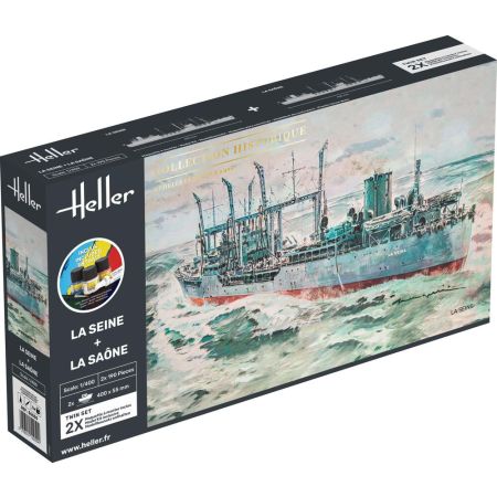 HELLER 55050 STARTER KIT Twin Set La Seine + La Saone - 1:400