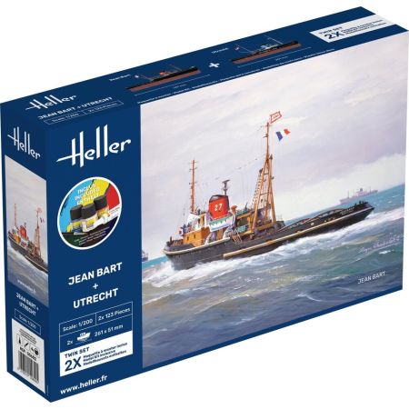 HELLER 55602 Starter Set - Jean Bart + Utrecht Twinset - 1:200