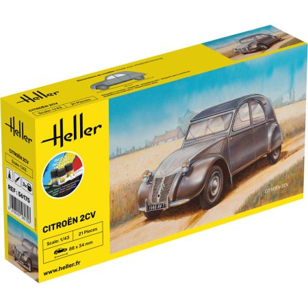 HELLER 56175 Starter Set - Citroen 2 CV - 1:43