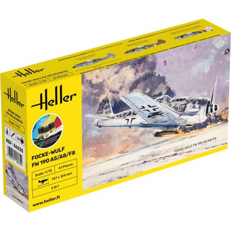 HELLER 56235 Starter Set - Focke Wulf Fw 190 A8/F3 - 1:72