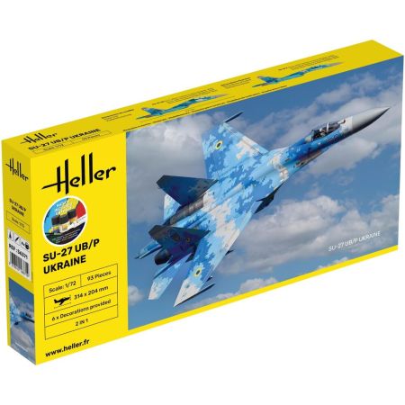 HELLER 56371 Starter Set - SU-27 UB / P Ukraine - 1:72
