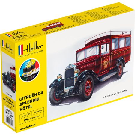 HELLER 56713 Starter Set - Citroen C4 Splendid Hotel - 1:24