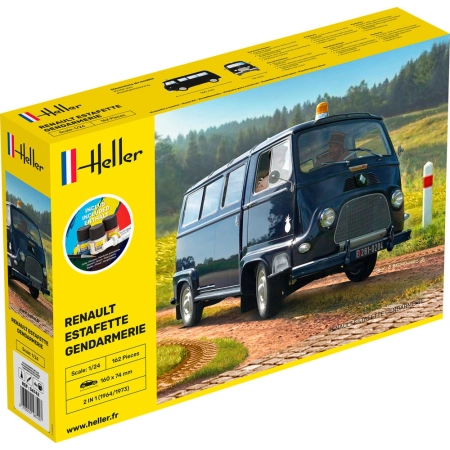 HELLER 56742 STARTER KIT Renault Estafette Gendarmerie - 1:24