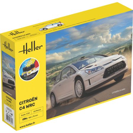 HELLER 56756 Starter Set - Citroen C4 WRC 2010 - 1:24