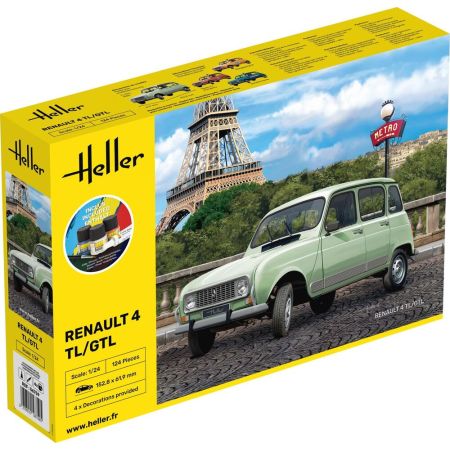 HELLER 56759 Starter Set - Renault 4 TL/GTL - 1:24