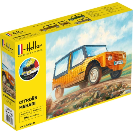 HELLER 56760 Starter Set - Citroen Mehari - 1:24
