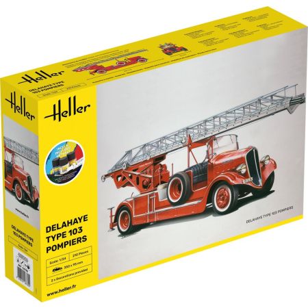 HELLER 56780 STARTER KIT Delahaye Type 103 Pompiers - 1:24