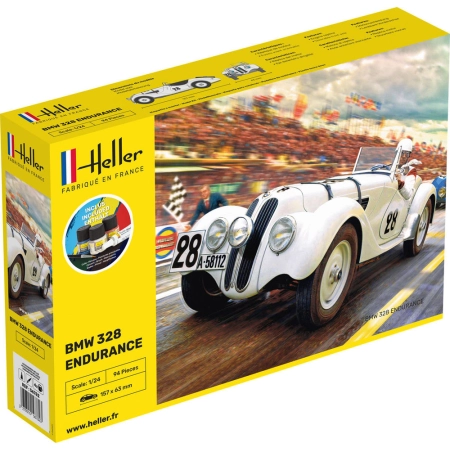 HELLER 56782 Starter Set - BMW 328 Endurance - 1:24