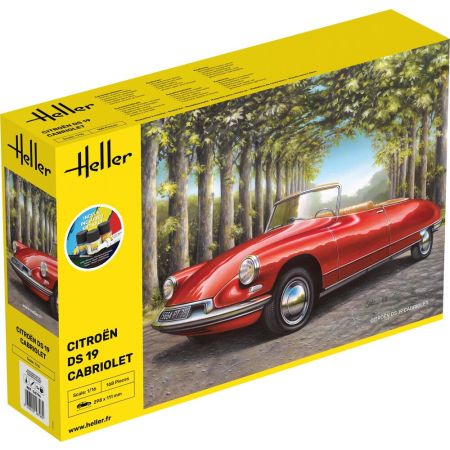 HELLER 56796 STARTER KIT Citroen DS 19 Cabriolet - 1:16