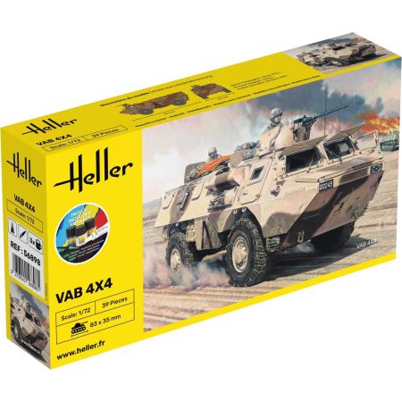 HELLER 56898 Starter Set - Transporter opancerzony VAB 4x4 - 1:72