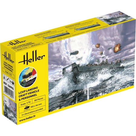 HELLER 56995 Starter Set - LCVP Landing Craft Vehicle + figurki - 1:72