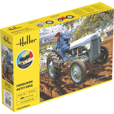 HELLER 57401 Starter Set - Ferguson TE-20 Petit Gris - 1:24