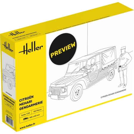 HELLER 82702 Citroen Mehari Gendarmerie - 1:24