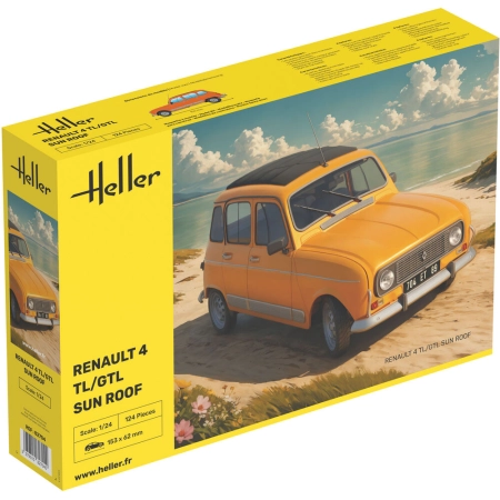 HELLER 82704 Renault 4 TL/GTL Sun Roof - 1:24