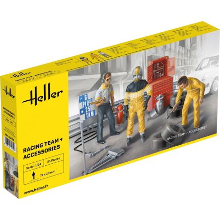 HELLER 82750 Figurki - Racing Team + akcesoria - 1:24