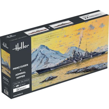 HELLER 85083 Twin Set Prinz Eugen + Admiral Hipper - 1:400