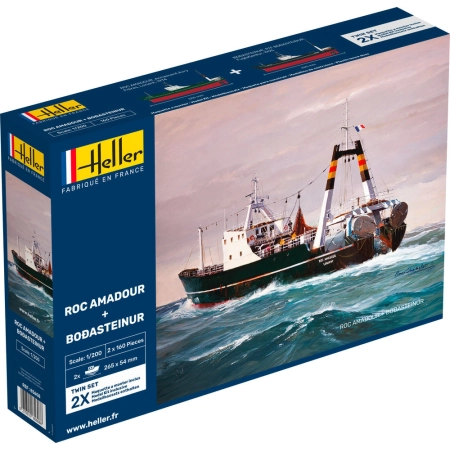HELLER 85608 Twin Set Roc Amadour + Bordasteinur - 1:200