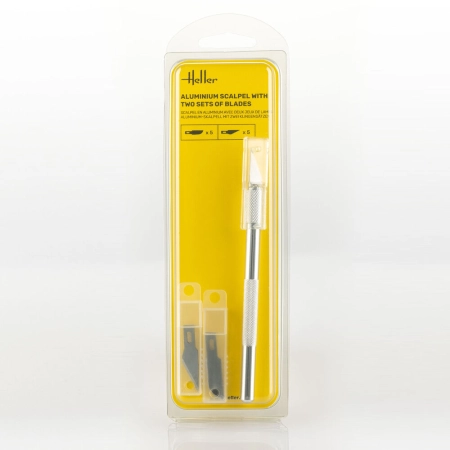 HELLER 99009 Aluminium scalpel with fine-pointed blade
