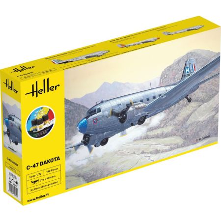 HELLER 35372 Starter Set - Douglas C-47 Dakota - 1:72