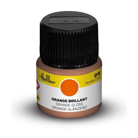 HELLER 9018 Acrylic Colour 018 Orange Gloss