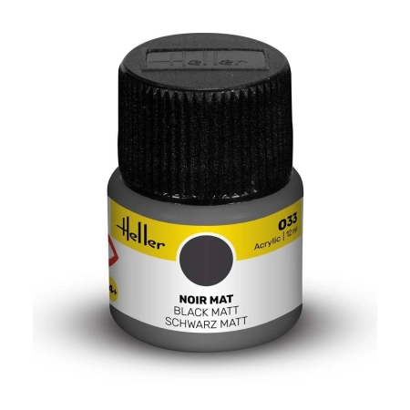HELLER 9033 Acrylic Colour 033 Black Matt