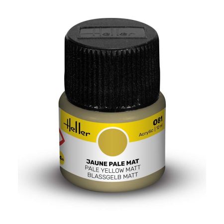 HELLER 9081 Acrylic Colour 081 Pale Yellow Matt