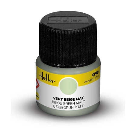 HELLER 9090 Acrylic Colour 090 Beige Green Matt