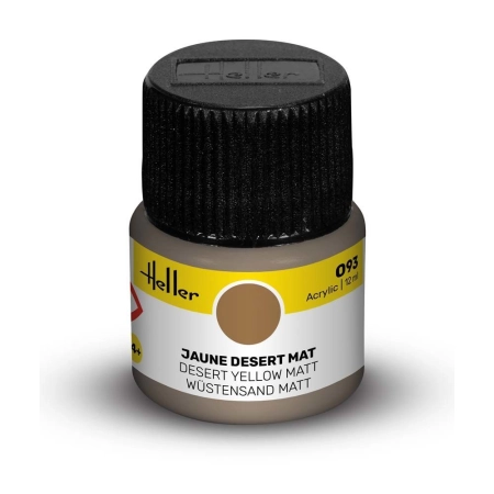 HELLER 9093 Acrylic Colour 093 Desert Yellow Matt