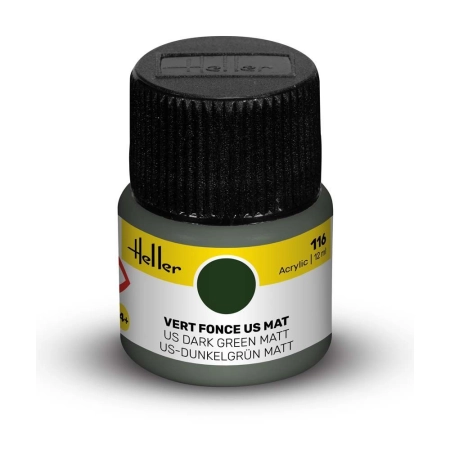 HELLER 9116 Acrylic Colour 116 US Dark Green Matt
