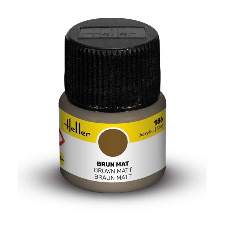 HELLER 9186 Acrylic Colour 186 Brown Matt