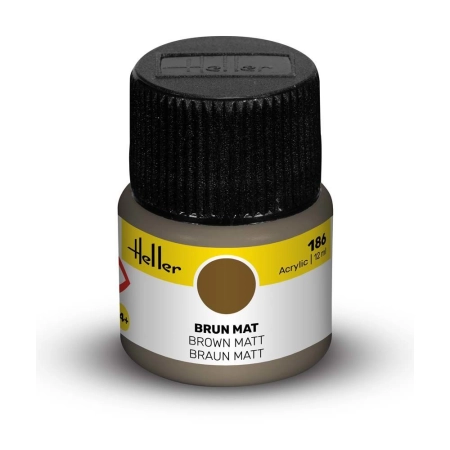HELLER 9186 Acrylic Colour 186 Brown Matt