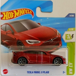 HOT WHEELS Tesla Model S Plaid Red