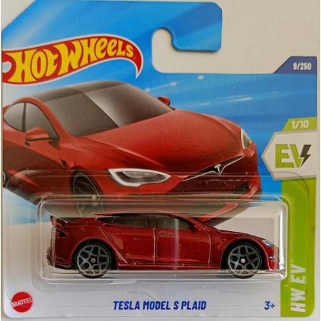 HOT WHEELS Tesla Model S Plaid Red
