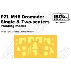 IBG 48M001 PREORDER PZL M18 Dromader maski do malowania - 1:48