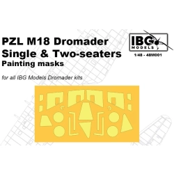 IBG 48M001 PREORDER PZL M18 Dromader maski do malowania - 1:48