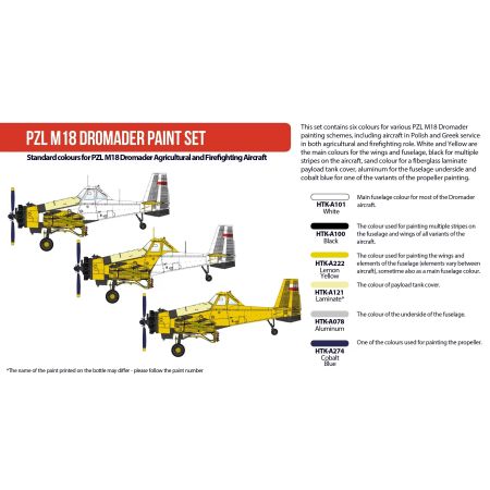 HATAKA AS122 PRORDER Zestaw 6 farb PZL M18 Dromader