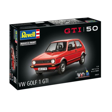 REVELL 05623 Starter Set - VW Golf 1 GTi - 50 lat - 1:24