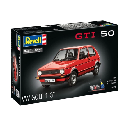 REVELL 05623 Starter Set - VW Golf 1 GTi - 50 lat - 1:24