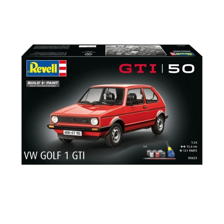 REVELL 05623 Starter Set - VW Golf 1 GTi - 50 lat - 1:24