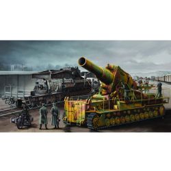 TRUMPETER 00209 Transporter kolejowy do Morser Karl-Gerat 040/041 - 1:35