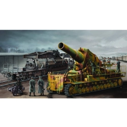 TRUMPETER 00209 Transporter kolejowy do Morser Karl-Gerat 040/041 - 1:35