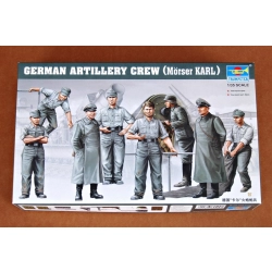 TRUMPETER 00409 Figurki - Nemieccy artylerzyści, załoga Morser Karl-Gerät - 1:35