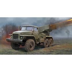 TRUMPETER 01028 Wyrzutnia rakiet BM-21 na podwoziu Ural-375D - 1:35