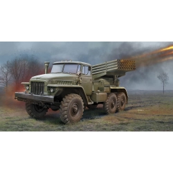 TRUMPETER 01028 Wyrzutnia rakiet BM-21 na podwoziu Ural-375D - 1:35