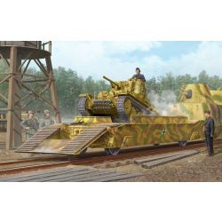 TRUMPETER 01508 Wagon podczołgowy z niemieckiego pociągu pancernego BP-42 - 1:35
