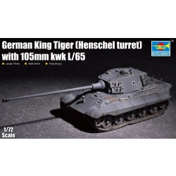 TRUMPETER 07160 German King Tiger (Henschel turret) with 105mm kWh L/65 - 1:72