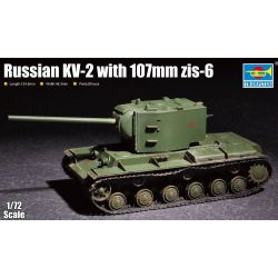 TRUMPETER 07162 Czołg KW-2 z armatą ZIS-6 107mm - 1:72