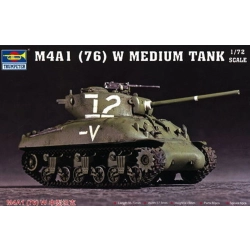 TRUMPETER 07222 M4A1 76mm(W)Tank - 1:72
