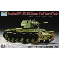 TRUMPETER 07231 KV-1 Model 1942 heavy cast turret tank - 1:72